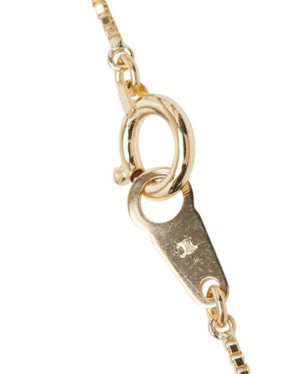 Celine bag-shaped diamond necklace in 18K yellow gold for  Celine Pendant Necklace 18k Yellow Gold